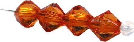 kufer-pasmanteria.pl Korale Akrylowe Diamentowe 12mm (10szt) Pomarańcz 1