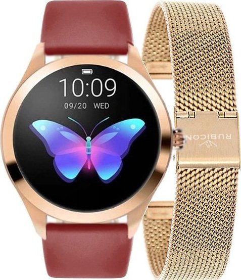 Smartwatch Rubicon RNBE36 Bordowy  (RNAE36SIB) 1