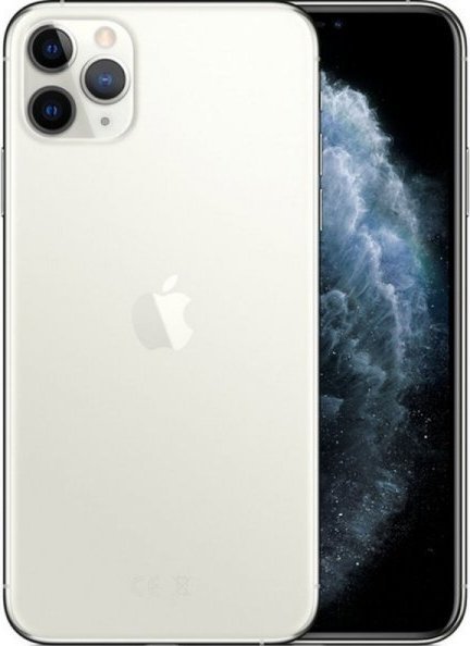 Smartfon Apple Smartfony Apple IPHONE 11 PRO MAX A2218 256GB Srebro 6.5" (Odnowione A) 1