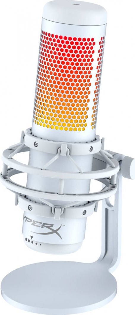 HyperX QUADCAST S ホワイト QuadCast S – USBコンデンサーゲーミングマイク