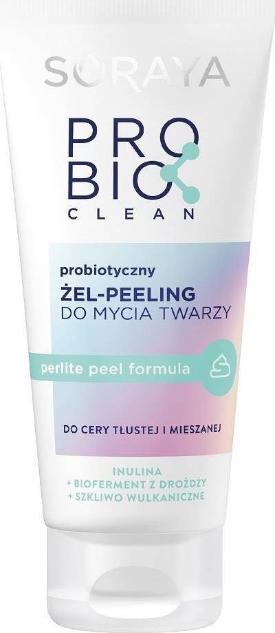Soraya Soraya Probio Clean Probiotyczny Żel-peeling do mycia twarzy do cery tłustej i mieszanej 150ml 1