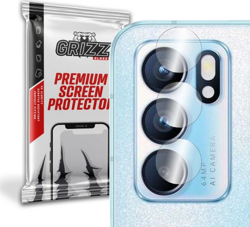 GrizzGlass Szkło hybrydowe na aparat Grizz OPPO Reno6 5G 1