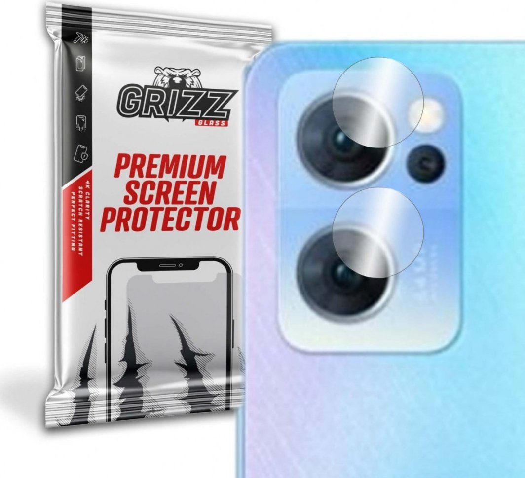 GrizzGlass Szkło hybrydowe na aparat Grizz Oppo Reno 7 5G 1