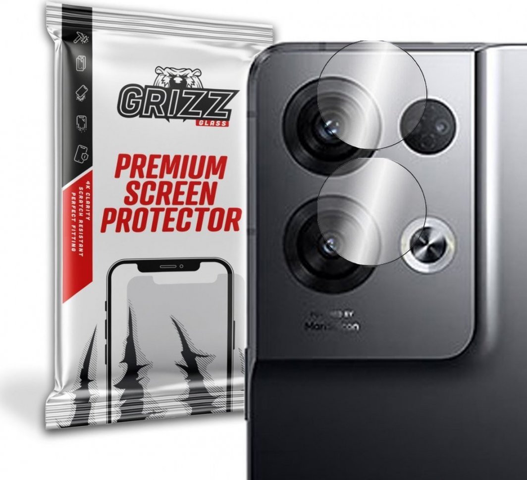 GrizzGlass Szkło hybrydowe na aparat Grizz Oppo Reno 8 Pro+ 1