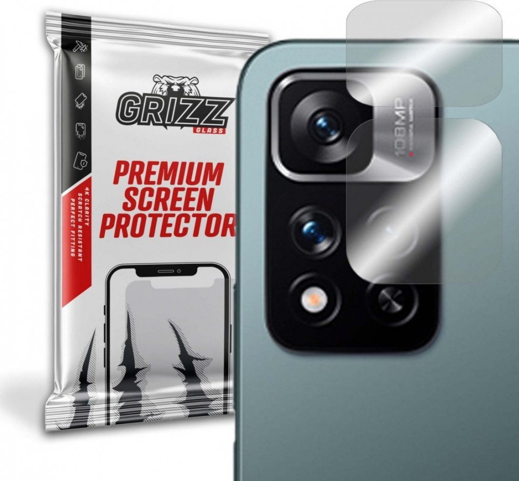 GrizzGlass Szkło hybrydowe na aparat Grizz Xiaomi Redmi Note 11 Pro 1