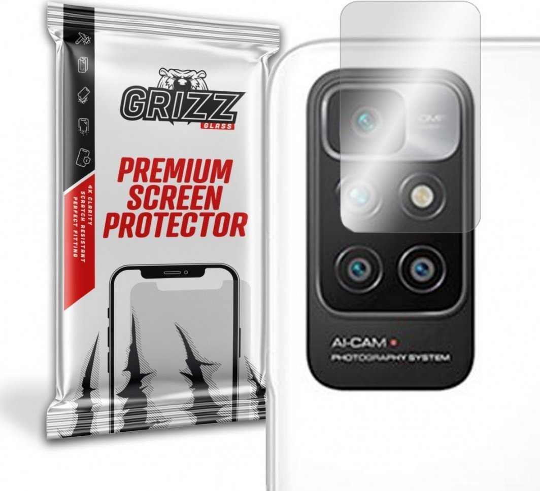 GrizzGlass Szkło hybrydowe na aparat Grizz Xiaomi Redmi 10 Prime 2022 1