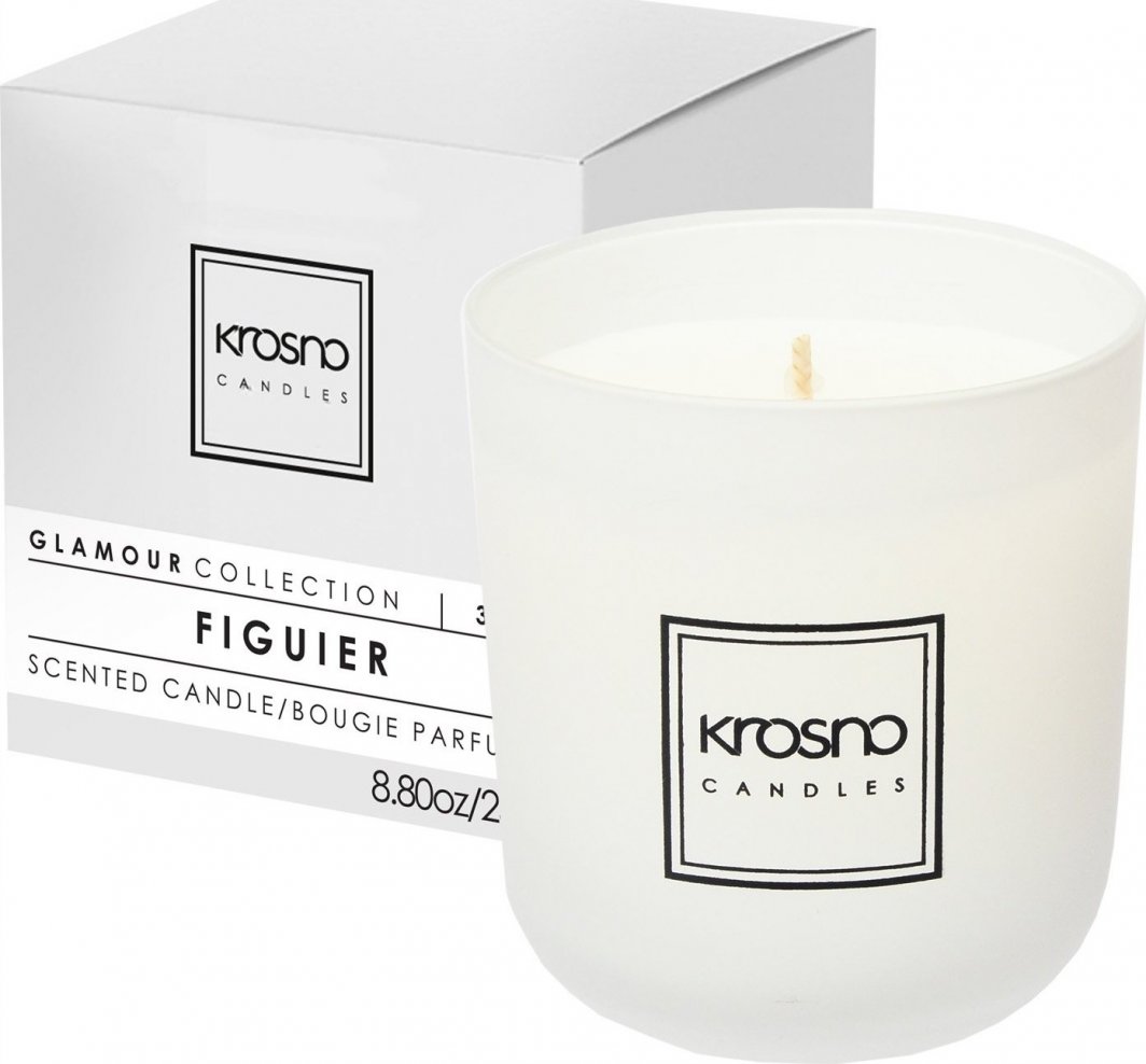 KROSNo Candles Świeca zapachowa Glamour FIGUIER 250g KROSNO 1