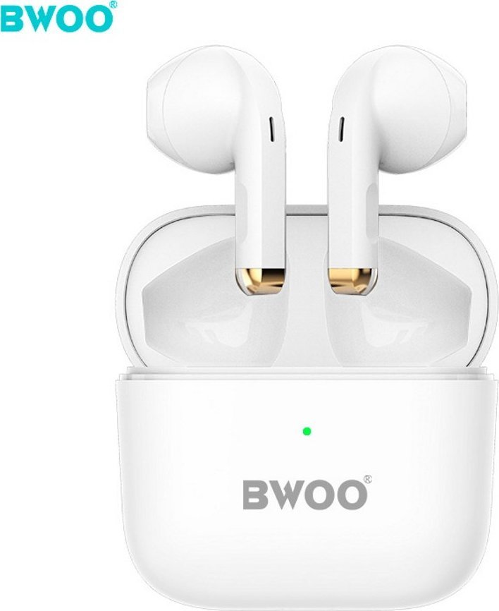 Słuchawki XO BWOO słuchawki Bluetooth TWS BW66 białe douszne 1