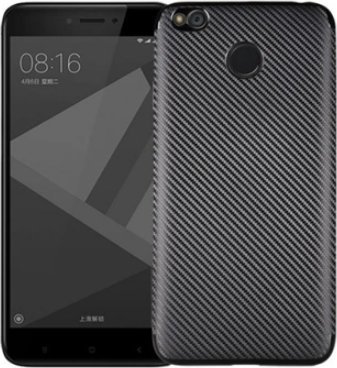 Mercury Etui Carbon Fiber Xiaomi Redmi 4X czarny /black 1
