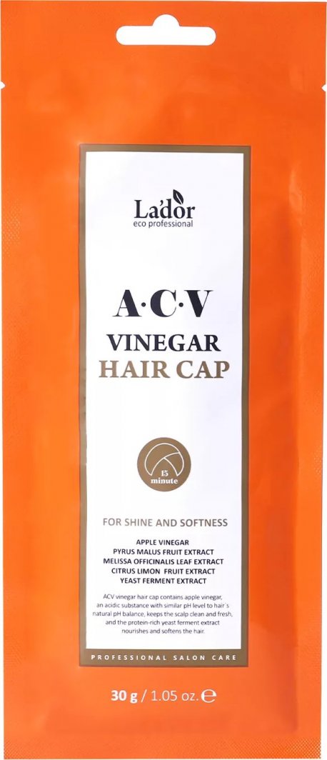 Lador Lador ACV Vinegar Hair Cap Maska do Włosów w Formie Czepka 30g 1