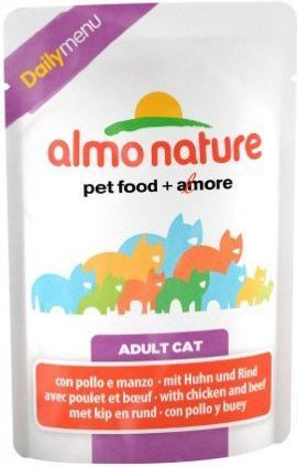 Almo Nature DAILY KOT 70g KURA+WÓŁ saszetka 1