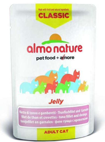 Almo Nature JELLY KOT 55g TUNA KREWETKA saszetka 1