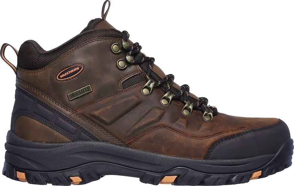 Buty trekkingowe męskie Skechers Relment Traven ciemnobrązowe r. 45 1/2 1
