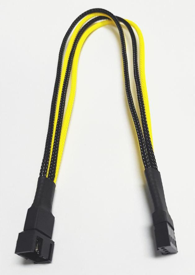 Nanoxia Kabel PWM, 4Pin, 30 cm, czarno / żółty (NXPWV3ESG) 1