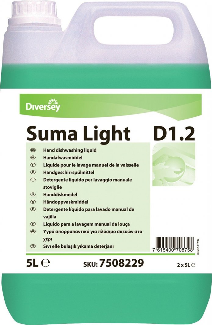 Diversey Suma Light D 1.2 5l PŁYN DO RĘCZNEGO MYCIA NACZYŃ - DIVERSEY 1