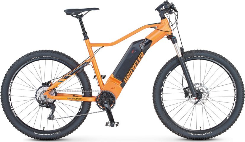 Rower elektryczny Prophete Graveler 22.EMM.30 27.5" pomarańczowy 1