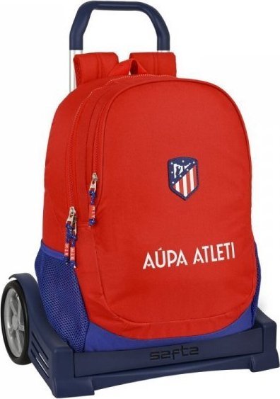 Atltico Madrid Torba szkolna z kółkami Atltico Madrid Czerwony Granatowy (32 x 44 x 16 cm) 1