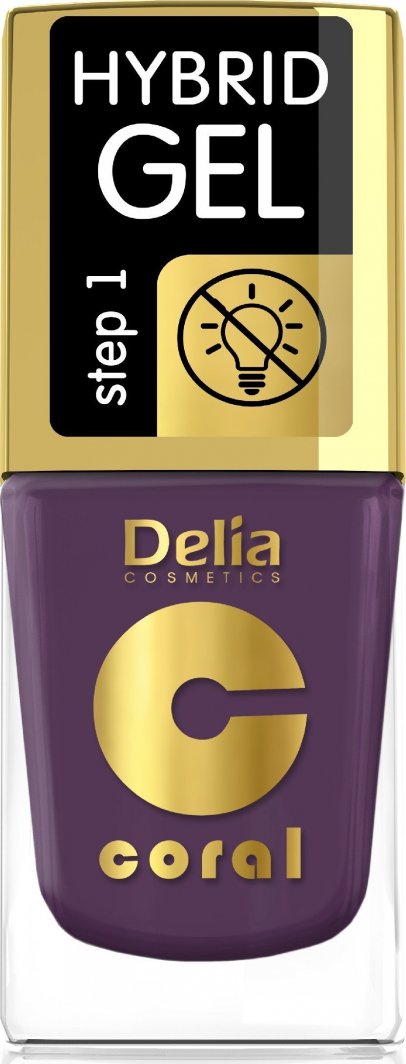 Delia Delia Cosmetics Coral Hybrid Gel Emalia do paznokci nr 80  11ml 1