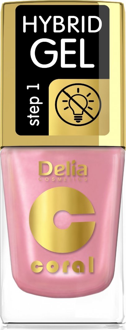 Delia Delia Cosmetics Coral Hybrid Gel Emalia do paznokci nr 68  11ml 1