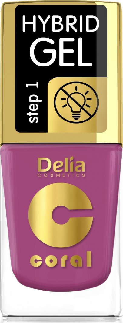 Delia Delia Cosmetics Coral Hybrid Gel Emalia do paznokci nr 70  11ml 1
