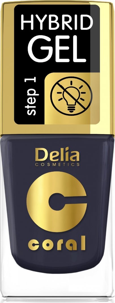 Delia Delia Cosmetics Coral Hybrid Gel Emalia do paznokci nr 77  11ml 1