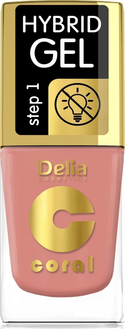 Delia Delia Cosmetics Coral Hybrid Gel Emalia do paznokci nr 79  11ml 1