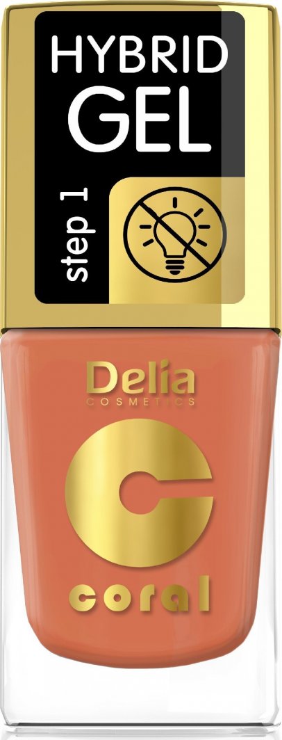 Delia Delia Cosmetics Coral Hybrid Gel Emalia do paznokci nr 81  11ml 1