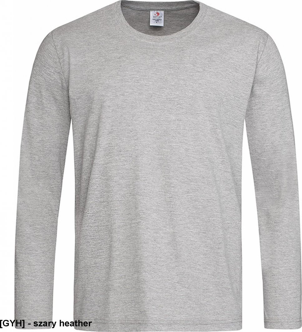 Stedman SST2500 - T-shirt męski z długim rękawem - szary heather L 1