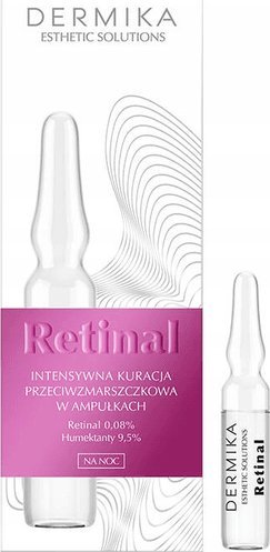 Dermika Dermika Esthetic Solutions Retinal Intensywna Kuracja przeciwzmarszczkowa w ampułkach na noc 14ml (7x2ml) 1