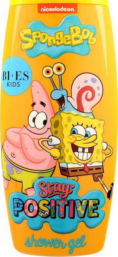 Bi-es Bi-es Kids Sponge Bob Żel pod prysznic i szampon 2w1 Stay Positive 250ml 1