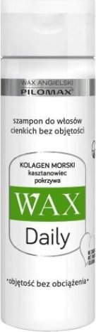PILOMAX Wax Angielski Pilomax, Daily Szampon do cienkich włosów, 200 ml - Długi termin ważności! 1