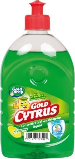 Gold drop Gold Cytrus, Płyn do mycia naczyń, lemon, 500 ml (HIT) 1
