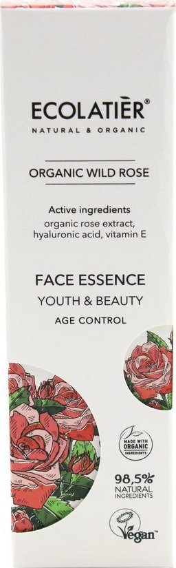 Elevita ECOLATIER Organic Wild Rose Esencja do twarzy przeciwstarzeniowa - cera dojrzała 30ml 1