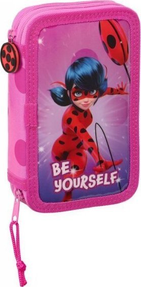 Piórnik lady bug Piórnik Podwójny Lady Bug Fuksja (28 pcs) 1