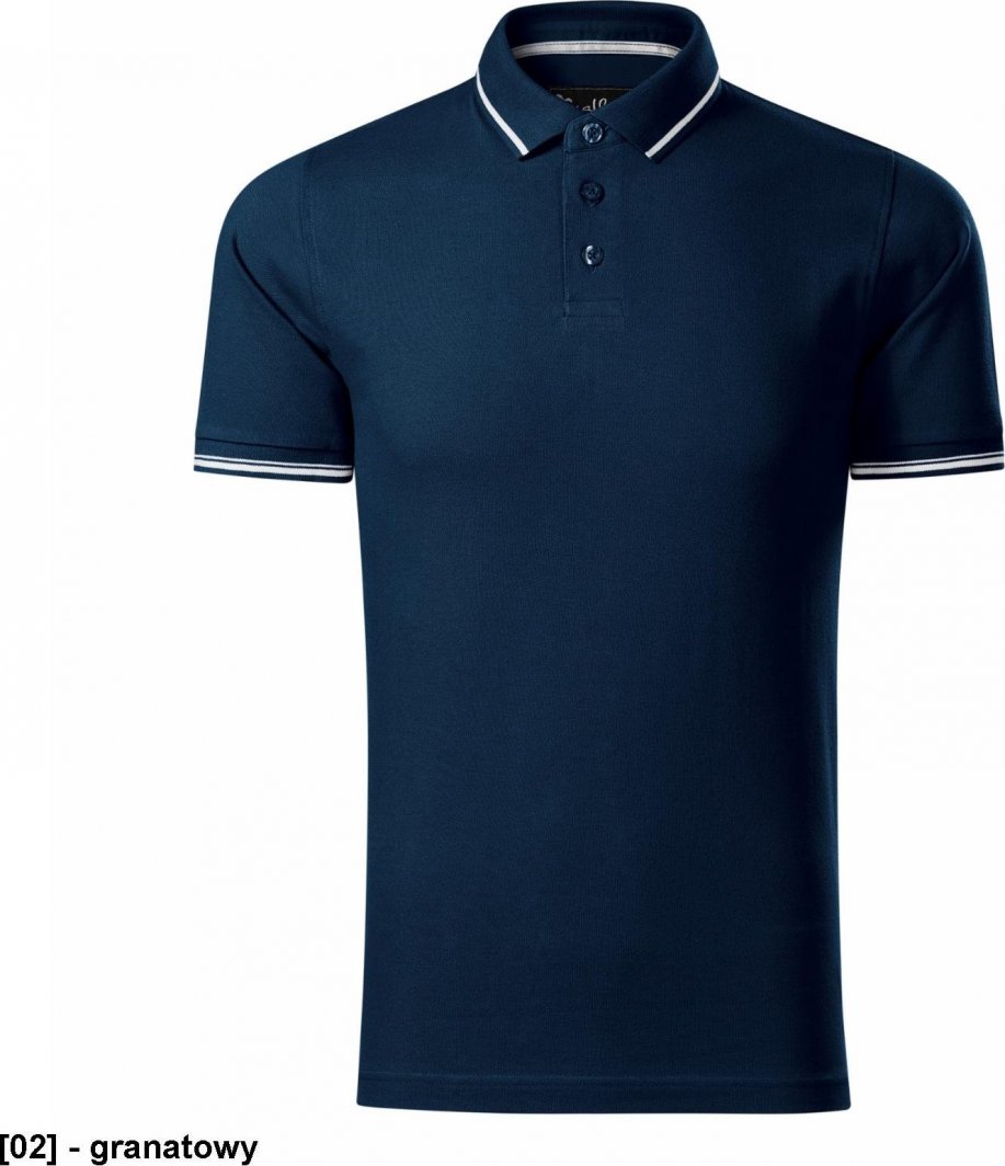 MALFINI Perfection plain 251 - ADLER - Koszulka polo męska, 200 g/m, - granatowy XL 1