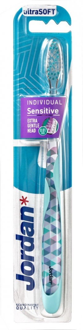 Orkla Jordan Szczoteczka do zębów Individual Sensitive - ultra soft - mix kolorów 1szt 1
