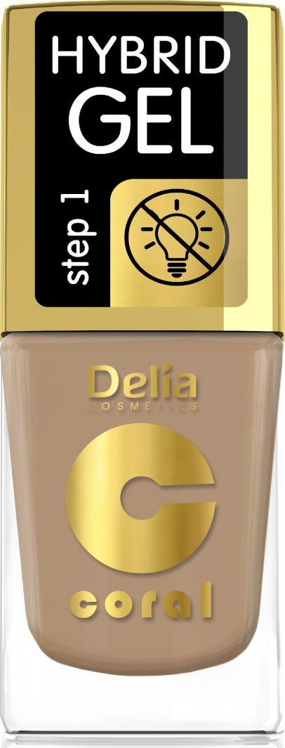 Delia Delia Cosmetics Coral Hybrid Gel Emalia do paznokci nr 75  11ml 1