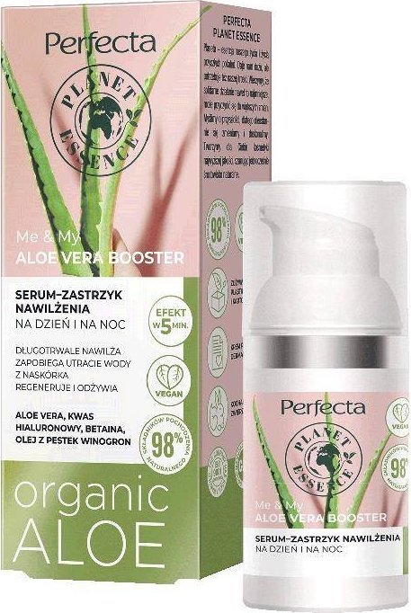 DAX Perfecta Planet Essence Me & My Serum - Zastrzyk nawilżenia na dzień i na noc Aloe Vera Booster 30ml 1