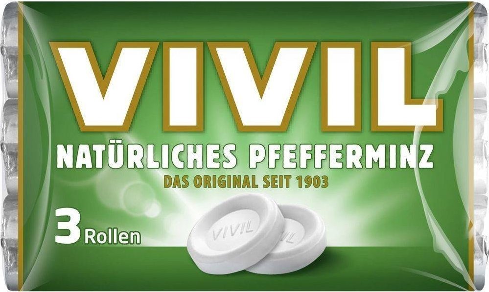 VIVIL Vivil Natrliches Pfefferminz Pastylki Miętowe 3 x 29 g 1