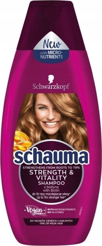 Schwarzkopf Schauma Kraft & Vitalitt Szampon do Włosów 350 ml De 1