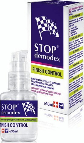 STOP DEMODEX Żel do twarzy Finish Control 30ml (Ukraina) GOLDEN PHARM 1