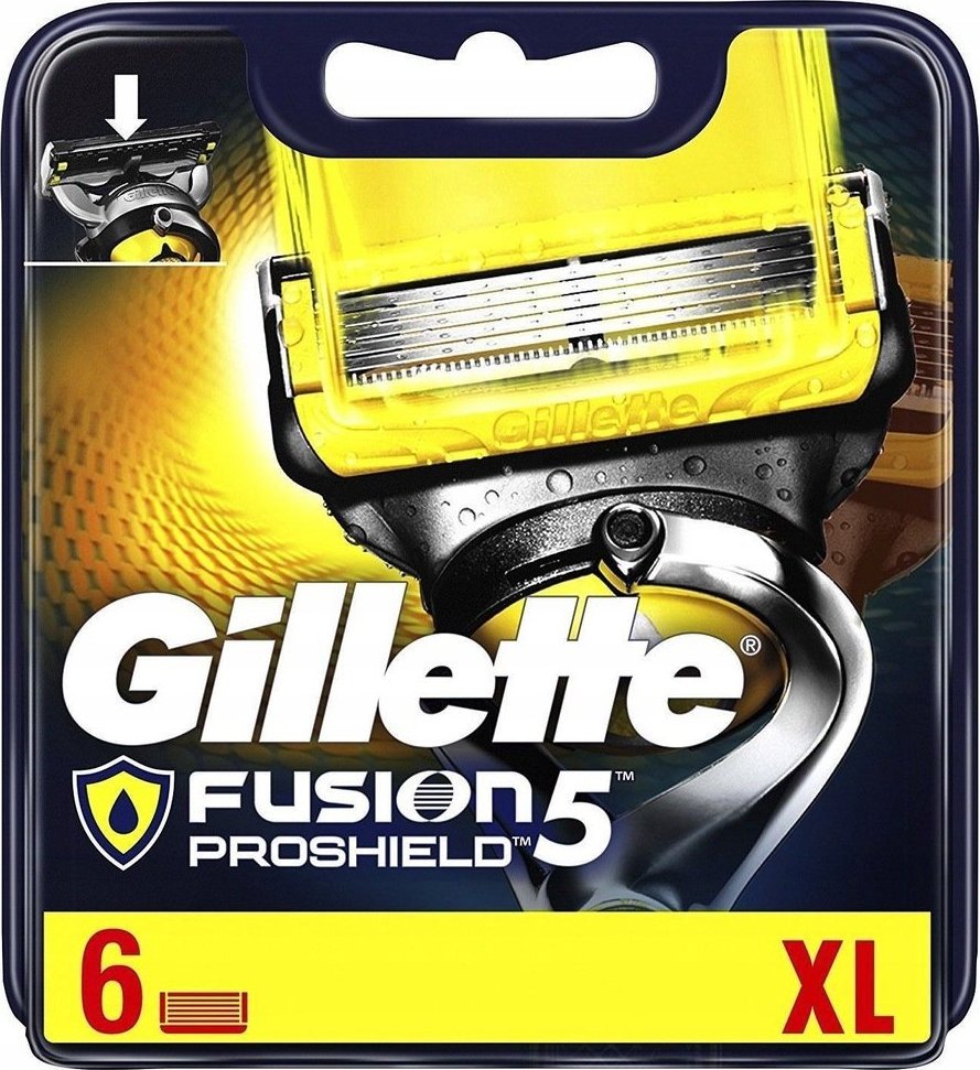 Gillette 6x Ostrza Gillette Fusion5 Proshield oryginał Flexball ...