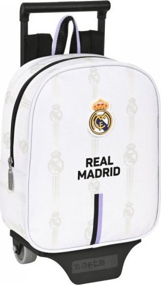 Real Madrid Torba szkolna z kółkami Real Madrid C.F. Czarny Biały (22 x 27 x 10 cm) 1