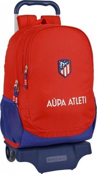 Atltico Madrid Torba szkolna z kółkami Atltico Madrid Czerwony Granatowy (32 x 44 x 16 cm) 1