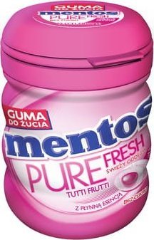 Mentos Mentos Pure Fresh Tutti Frutti Butelka 60g 1