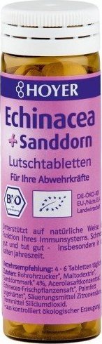 HOYER TABLETKI DO SSANIA ECHINACEA + ROKITNIK BIO 30 g (60 sztuk) - HOYER 1