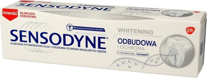 Sensodyne GSK Sensodyne Pasta do zębów Odbudowa i Ochrona Whitening 75ml 1