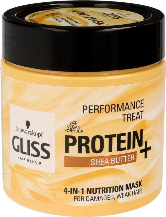 Gliss Kur Gliss Hair Repair Protein+ Maska do włosów 4in1 odżywcza Shea Butter 400ml 1