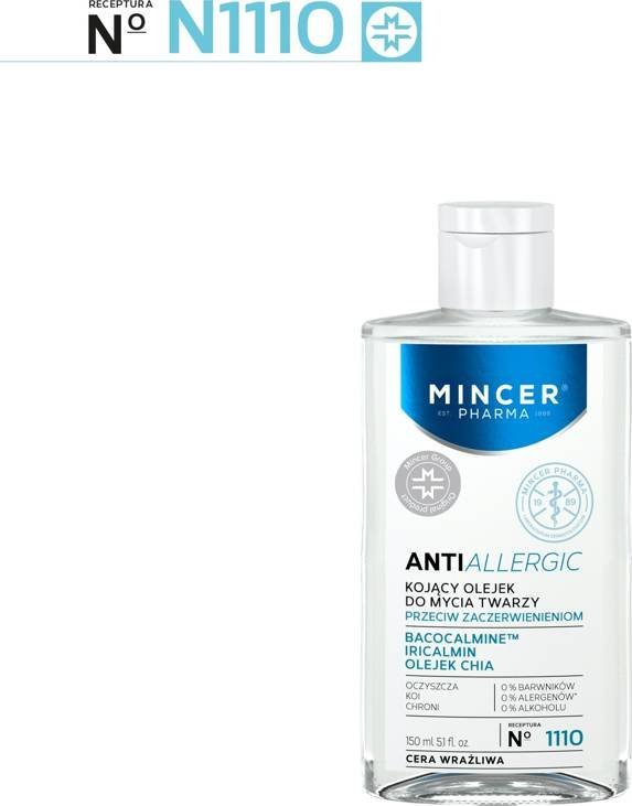 Mincer Mincer Pharma Anti Allergic Olejek micelarny do mycia cery wrażliwej flakon nr 1110  150ml 1
