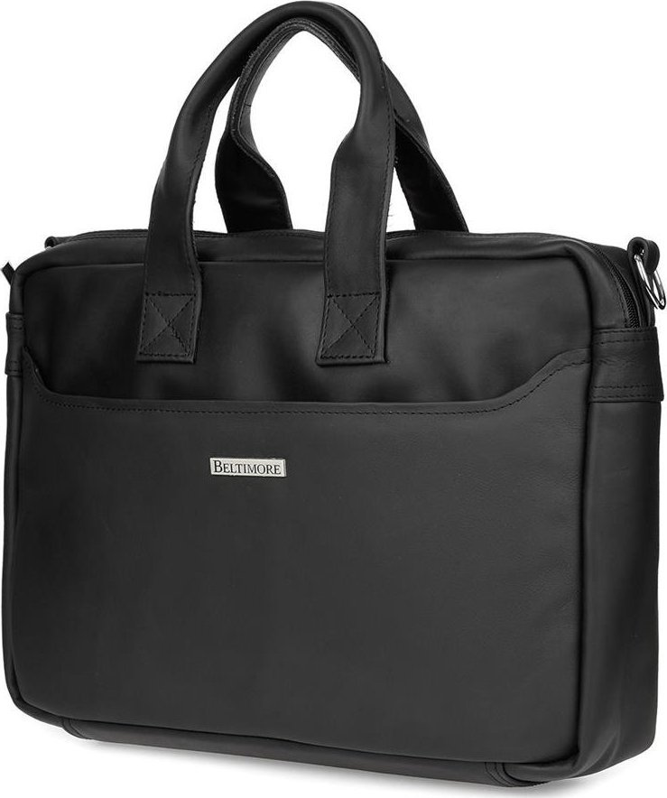 Torba Beltimore Torba męska na laptopa skórzana czarna Beltimore F12 1